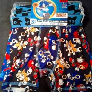 Boys Boxer Brief 3 Pack- Sonic